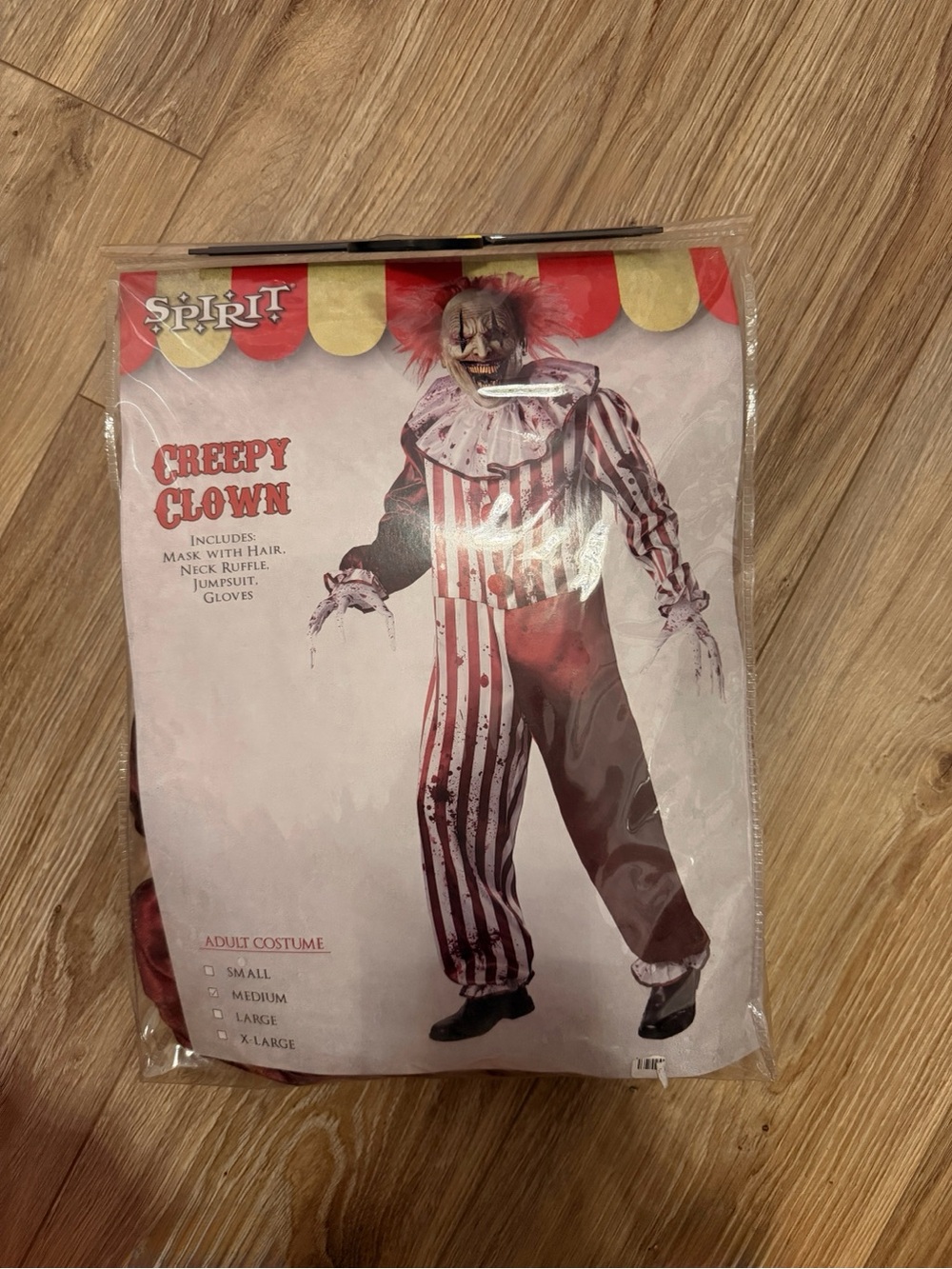 Spirit Halloween Creepy Clown Costume - Men